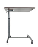 Medical Adjustable Height 28-40with locking set screw Overbed Bedside Table with Wheels(Hospital and Home Use)Product Weight 20 Lbs,Assembly Video Provided 15415
