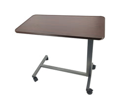 Medical Adjustable Height 28-40with locking set screw Overbed Bedside Table with Wheels(Hospital and Home Use)Product Weight 20 Lbs,Assembly Video Provided 15415