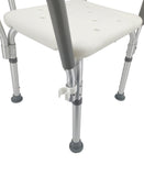 Shower Chair Bathroom Seat With Padded Armrests And Backrest Load 350 Pounds