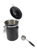 Airtight Sealed Coffee Bean Storage Canister with Expiration Date Dial Scoop