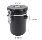 Airtight Sealed Coffee Bean Storage Canister with Expiration Date Dial Scoop