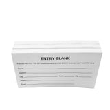 Entry Form Pads for Raffle Ticket, Contests, Ballot, luck Drawings 5.1W x 2.8W - 1,000 Forms Sheets Total Ticket Enter to Win