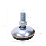 Swivel Feet Levelers, M8 thread Leg Levelers, Adjustable Leveling Feet Adjustable Screws Furniture Glides Leveler for Machine, Furniture, Workbench15546