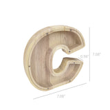 Personalized Wood Piggy Bank 7 Tall Kids Saving Gift Letter Alphabet Initial 15553-C