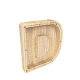 Personalized Wood Piggy Bank 7 Tall Kids Saving Gift Letter Alphabet Initial 15553-D