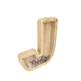 Personalized Wood Piggy Bank 7 Tall Kids Saving Gift Letter Alphabet Initial 15553-J