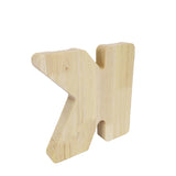 Personalized Wood Piggy Bank 7 Tall Kids Saving Gift Letter Alphabet Initial 15553-K