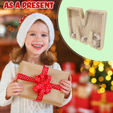 Personalized Wood Piggy Bank 7 Tall Kids Saving Gift Letter Alphabet Initial 15553-M