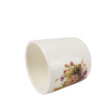 Small 2 PACK Ceramic Porcelain Tea Cup with Floral Design, 2.5X2.5X2.75, 10 Oz 15556-2PK