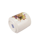 Small 2 PACK Ceramic Porcelain Tea Cup with Floral Design, 2.5X2.5X2.75, 10 Oz 15556-2PK