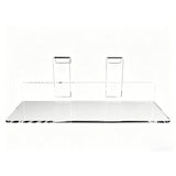 Gridwall Grid Panel 4x10 Flat Clear Plexiglass Acrylic Shoe Shelf 15567