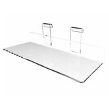 Gridwall Grid Panel 4x10 Flat Clear Plexiglass Acrylic Shoe Shelf 15567