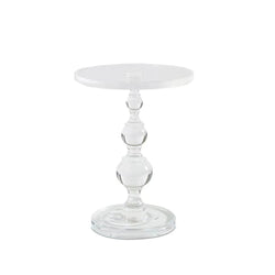 Clear Acrylic End Table Side Drink Coffee Round Night Stand Riser Glorifier14X21 15573