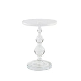 Clear Acrylic End Table Side Drink Coffee Round Night Stand Riser Glorifier14X21 15573
