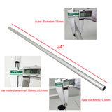 6063 Aluminum Anodized Sand Blasted Round Tube,12mm OD,9mm ID 1.5mm Wall Thickness X24 Inches Long Seamless Aluminum Straight Tubing Tolerance: +/- 0.2mm 15575-24"