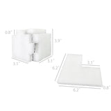 48 PIECE PE Corner Protectors 3X3X4" Packaging Shipping Boxes Flat Fold Cushion 15583-48PK