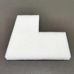 8 PIECE Polyethylene Corner Protectors 3X3X4" for Packaging Shipping Boxes 15583-8PK
