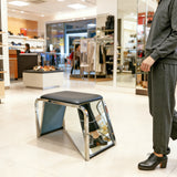 Padded Shoe Fitting Bench With Mirrors15589