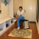 Padded Shoe Fitting Bench With Mirrors15589