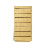 12x12x24 Slatwall Spinner Display Rack Rotating Countertop Stand Maple Finish 15591-MAPLE