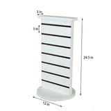 2 Sided Slatwall Counter Spinner White Display Rack Souvenior Stand Gift Display 15592-WHITE