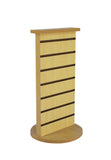 2 Sided Slatwall Counter Spinner Maple Display Rack Great for Gift,Jewelry 15592