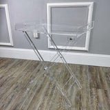 Acrylic Folding Tray Table Clear Side Transparent Acrylic End Clear Furniture 15593