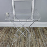 Acrylic Folding Tray Table Clear Side Transparent Acrylic End Clear Furniture 15593