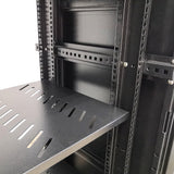 Server AV Cabinet Audio Video Equipment Rack Lock Keys Metal Black 37U w/Shelf? 15594