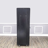 Server AV Cabinet Audio Video Equipment Rack Lock Keys Metal Black 37U w/Shelf? 15594