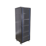 Server AV Cabinet Audio Video Equipment Rack Lock Keys Metal Black 37U w/Shelf? 15594