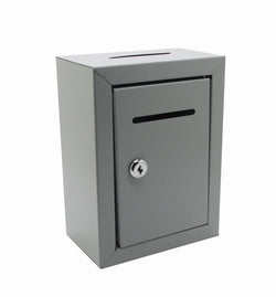 Classic Metal Box,Secure Collection Box,Ticket Box,Easy Wall Mount 15609
