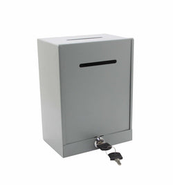 Classic Metal Box,Secure Collection Box,Ticket Box,Easy Wall Mount 15610