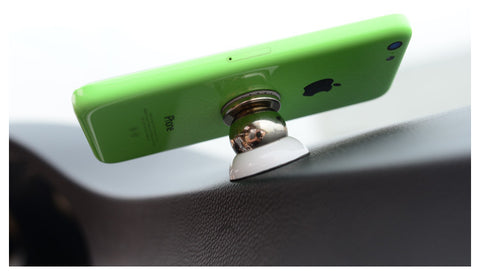 360 Degrees Universal Car Mount Sticky Magnetic Holder For cellphones,White15621