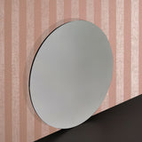 20" Disc Round Acrylic Mirror Plastic Shatter Proof Bath Room Dorm Safety Mirror 15639-20"
