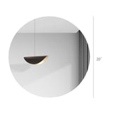 20" Disc Round Acrylic Mirror Plastic Shatter Proof Bath Room Dorm Safety Mirror 15639-20"