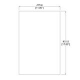 11X17 Nominal 1/8 (3mm) Cast Clear Acrylic Sheet Plexiglass Cover Shelf 15643-11X17