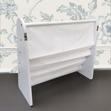 4-Tier Book Megazine Rack Bookshelf Storage 25X11X23.6" Floor Stand Wallmount 15648