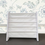4-Tier Book Megazine Rack Bookshelf Storage 25X11X23.6" Floor Stand Wallmount 15648