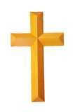 7x12Solid Wooden Cross Wall Mount In Medium Oak 15660 MO