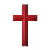 7x12Solid Wooden Cross Wall Mount In Red Mahogany 15660 RM