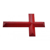 7x12Solid Wooden Cross Wall Mount In Red Mahogany 15660 RM