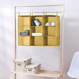 3-Shelf/Layer/Tier Closet Hanging Organizer Clothes Holder 10X10X24" Storage Bag 15662