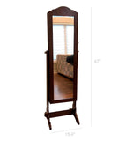 Jewelry Mirror Cabinet Jewelry Organizer Earrings Bracelets Broaches Storage