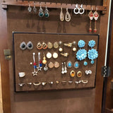 Jewelry Mirror Cabinet Jewelry Organizer Earrings Bracelets Broaches Storage