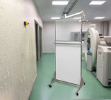FixtureDisplays 31.7 X 28.3 X 72.3" Mobile X-Ray Barrier for Safety and Confidence lead shield 15678-new