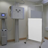 FixtureDisplays 31.7 X 28.3 X 72.3" Mobile X-Ray Barrier for Safety and Confidence lead shield 15678-new