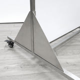 FixtureDisplays 31.7 X 28.3 X 72.3" Mobile X-Ray Barrier for Safety and Confidence lead shield 15678-new