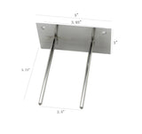 2 PEG Lead Apron Wall mount Hook Hanger 15685