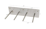 4 PEG Lead Apron Wall mount Hook Hanger 15686